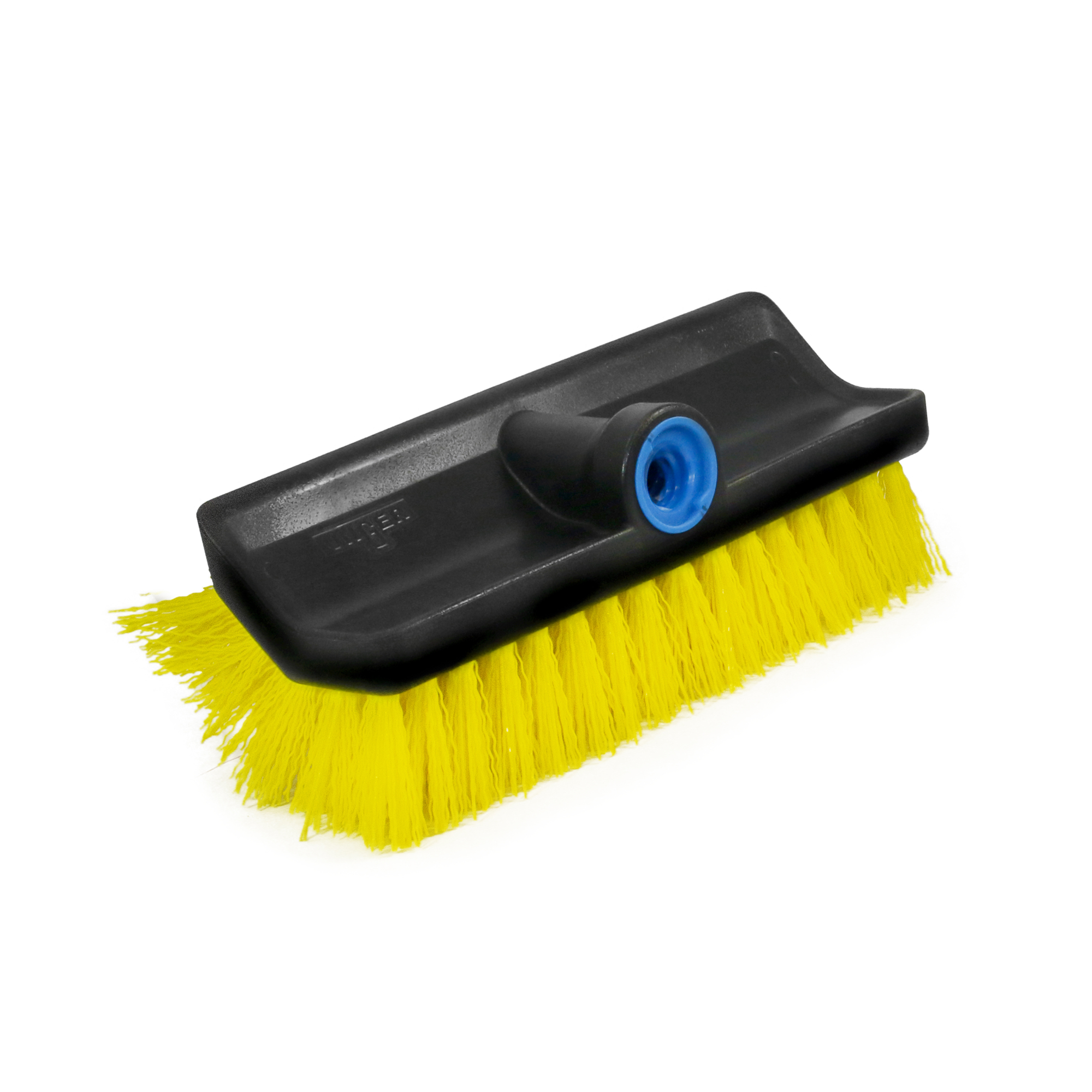 Unger Professional HydroPower Lock-On 10? Bi-Level Scrub Brush, Cleaning Supplies, Scrubber Tool, Compatible with Waterflow Poles, Use in Garage, Driveway, Deck, Concrete, Cement, and Brick